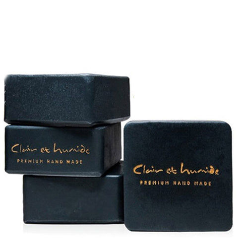 Claire skin care soap of coconut, citrus, pearl, carbon oil