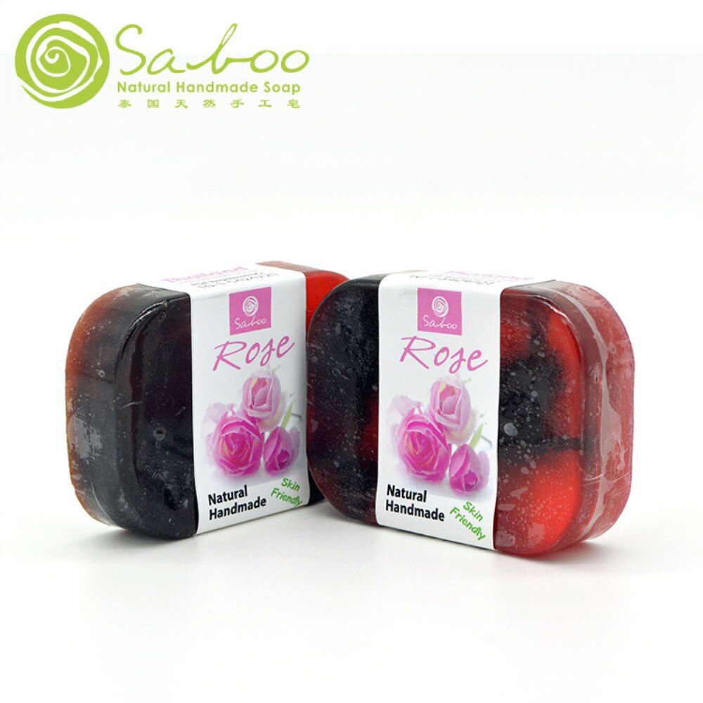 Saboo Thai handmade soap  rose flowers