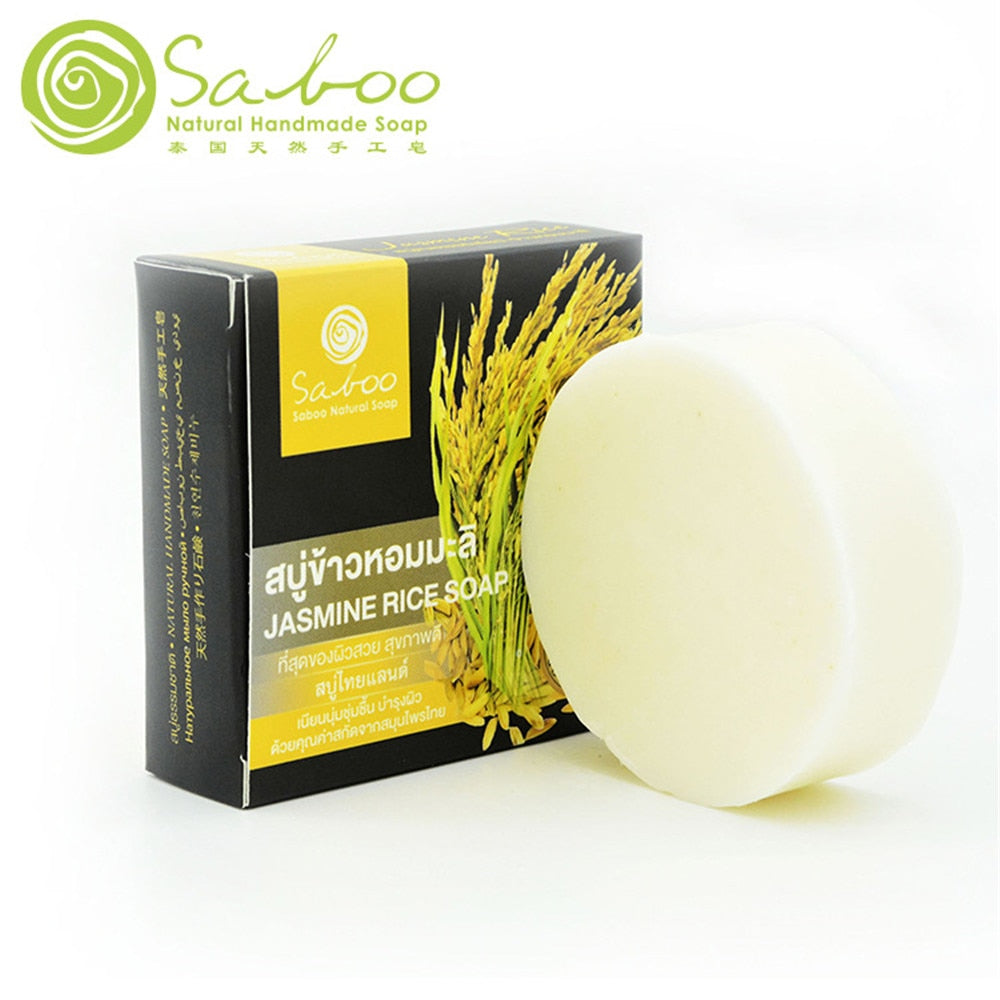 Saboo Thai handmade soap herbal  jasmine flower