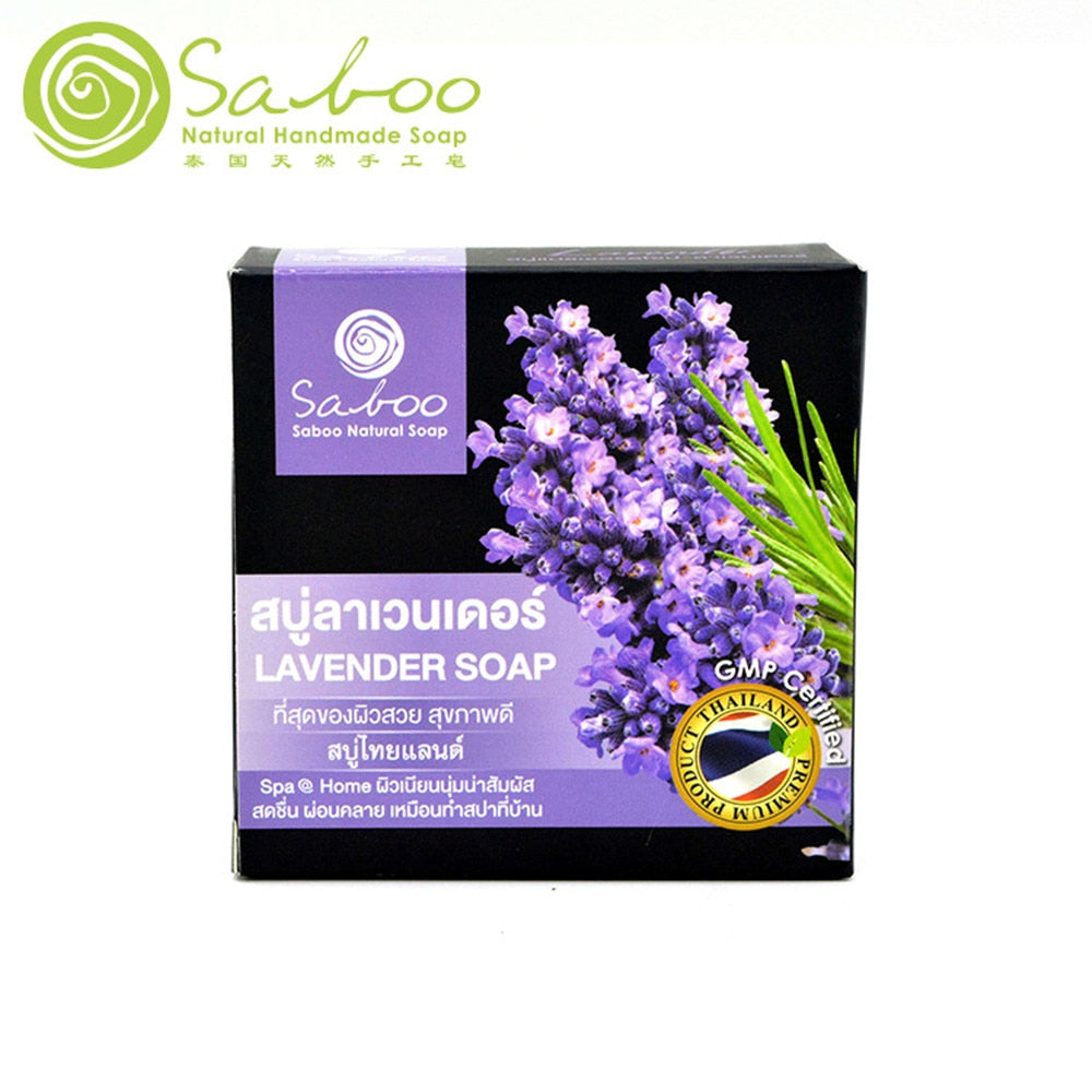 Saboo Thai handmade soap herbal lavender flower