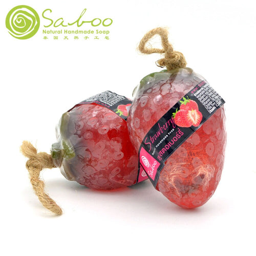 Saboo Strawberry soap Thailand original your face and bath